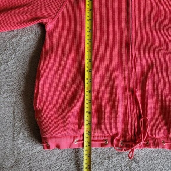 Juicy Couture coral waffle knit hoodie size medium - Picture 15 of 15